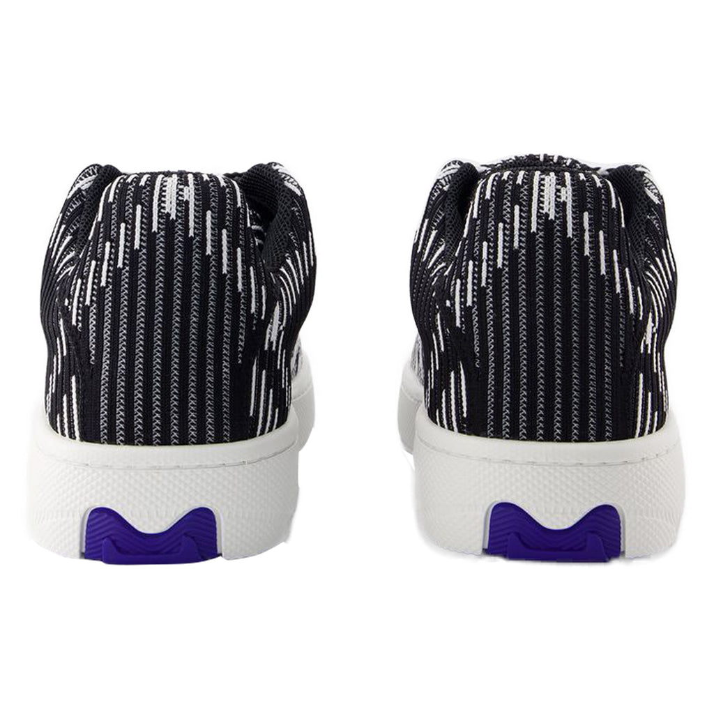 LF Box Knit Sneakers - Burberry - Synthetic - Black