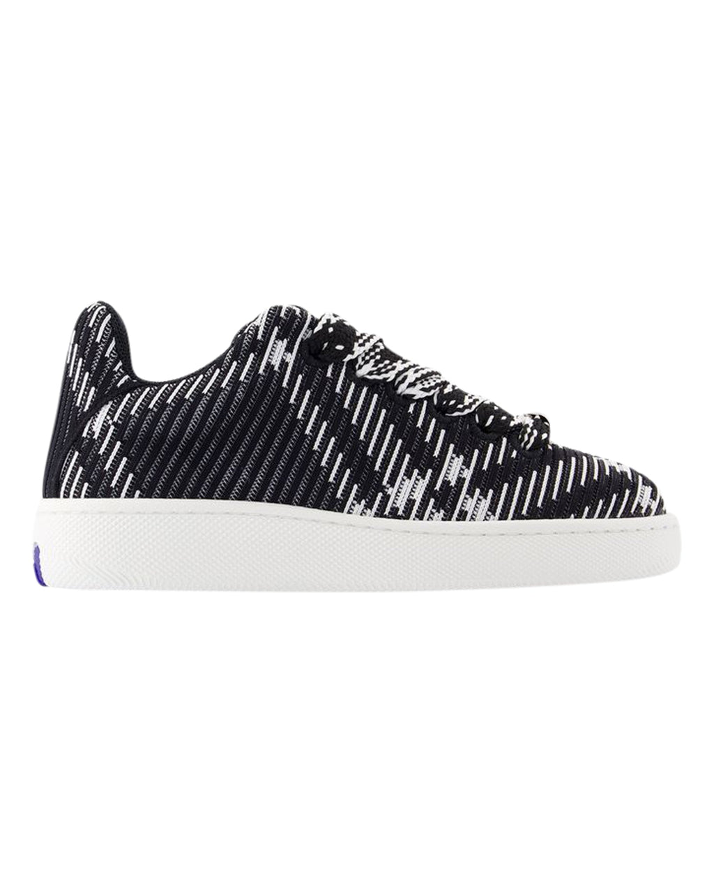 Women's LF Box Knit Sneakers - Burberry - Synthetic - Black