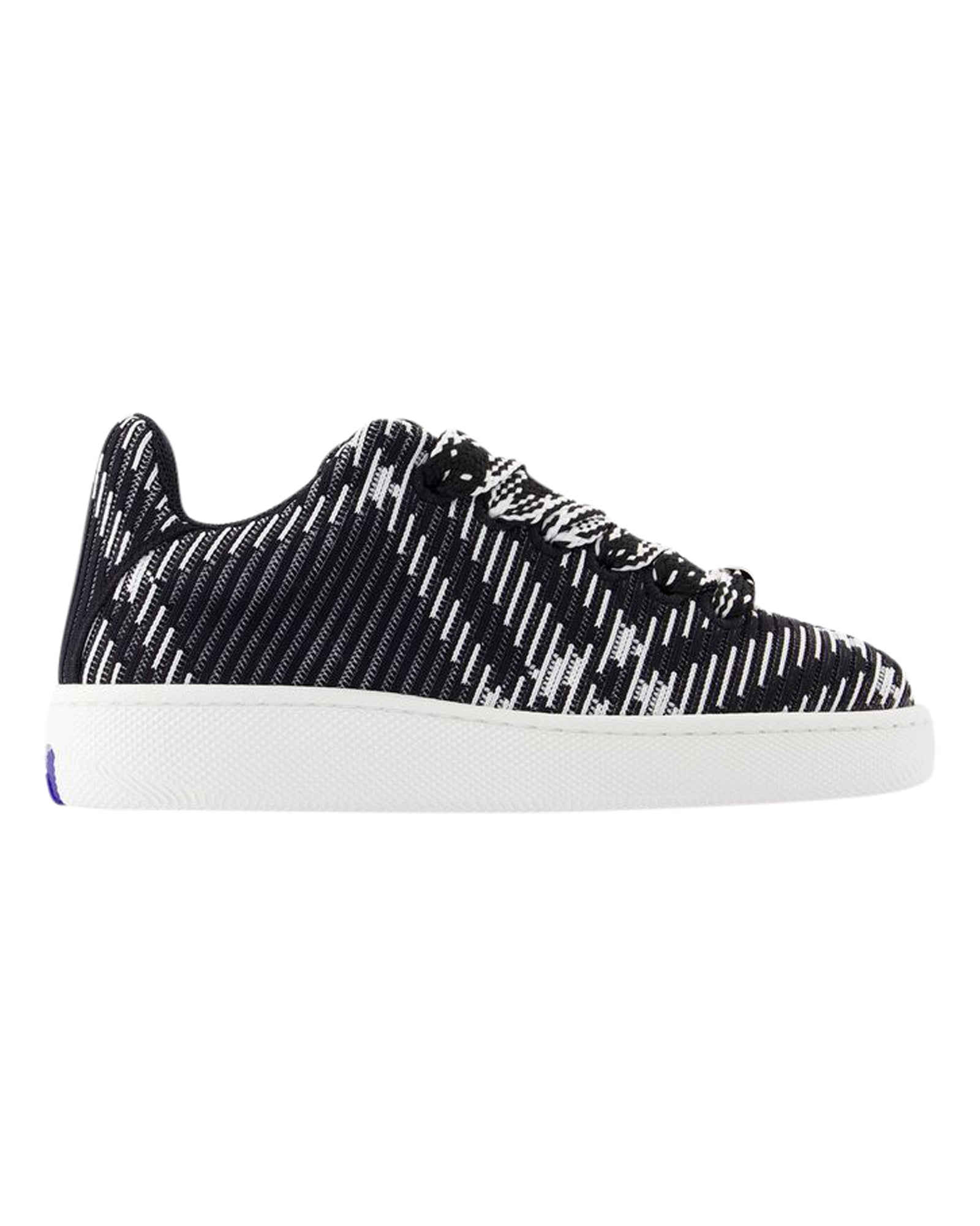 Women's LF Box Knit Sneakers - Burberry - Synthetic - Black