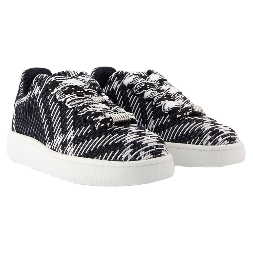 LF Box Knit Sneakers - Burberry - Synthetic - Black