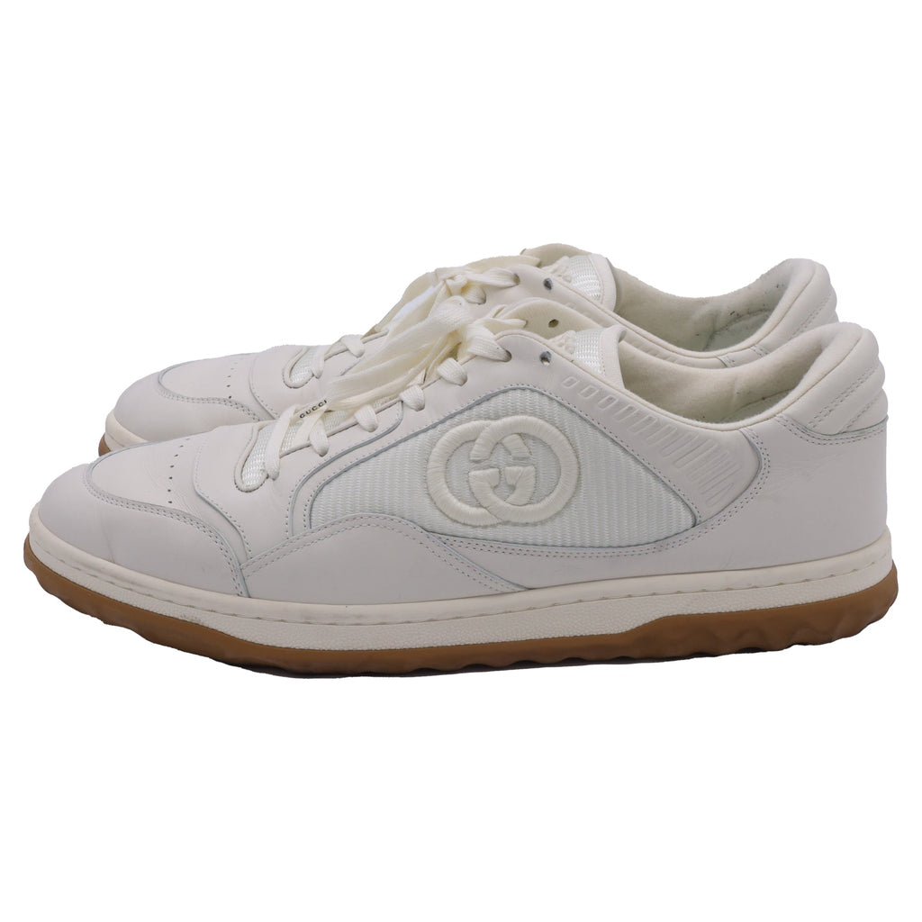 Gucci MAC80 Lace-Up Sneakers in White Leather