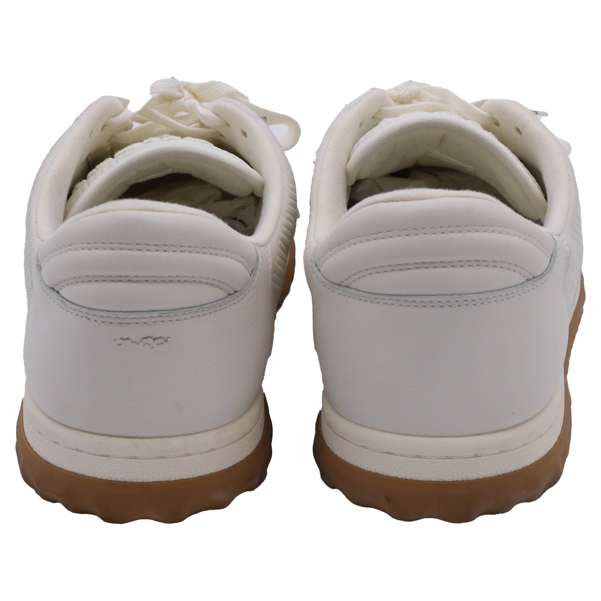 Gucci MAC80 Lace-Up Sneakers in White Leather