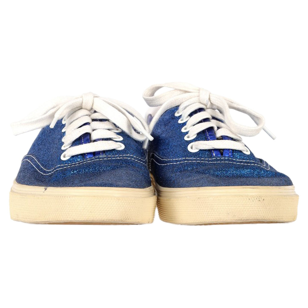 Women's Saint Laurent Low Top Sneakers in Blue Glitter