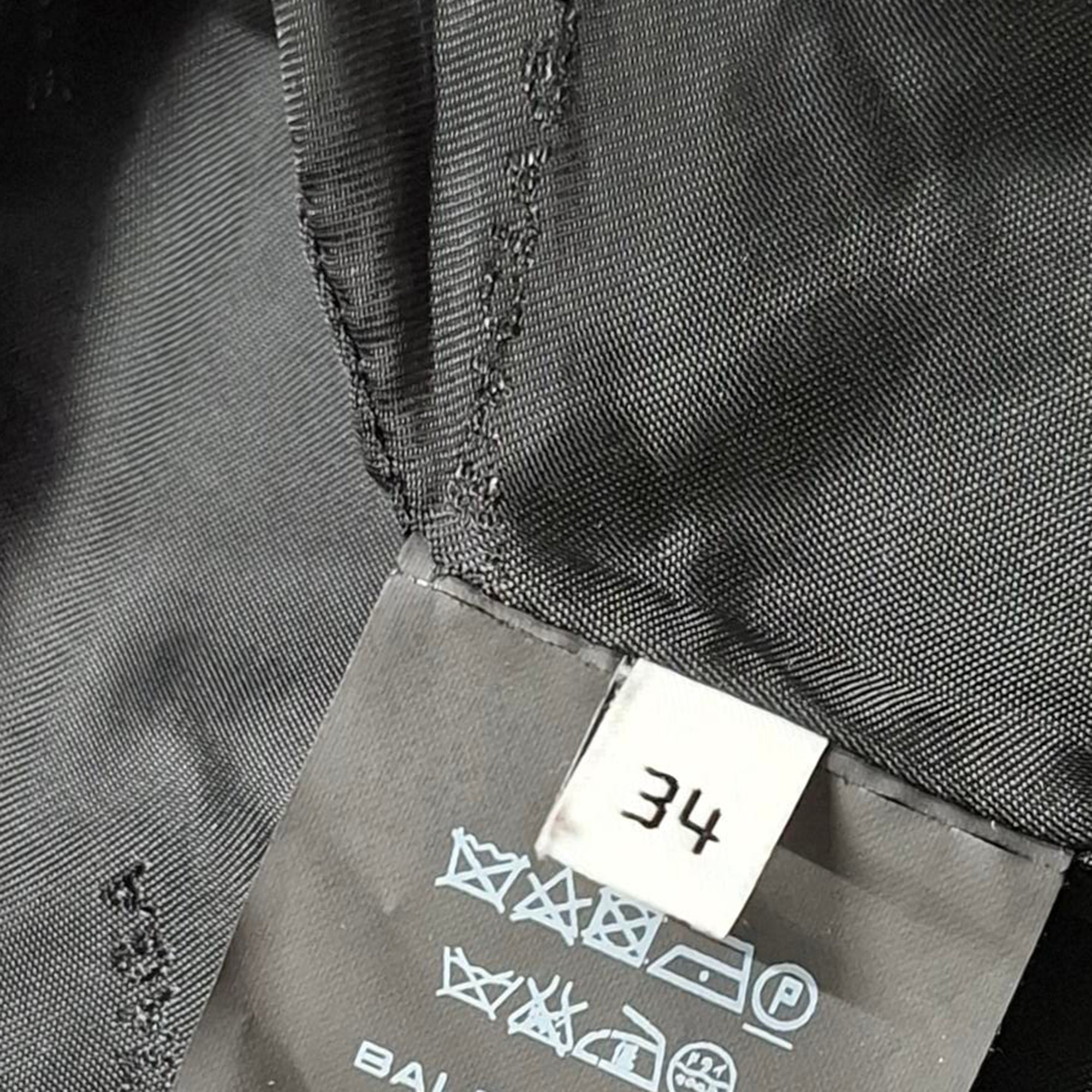 Balenciaga Harrington Check Bomber Jacket in Brown Wool