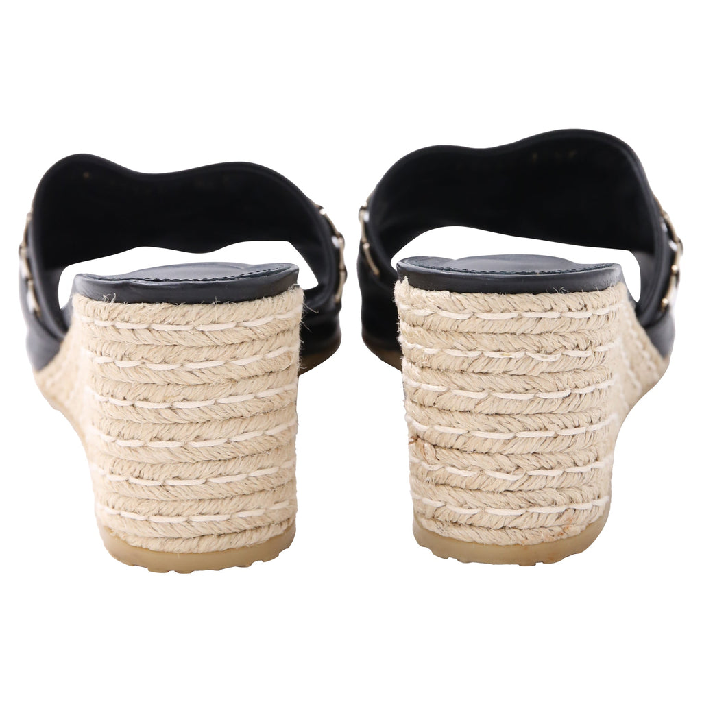 Ferragamo Thassos Embellished Mules in Black Leather