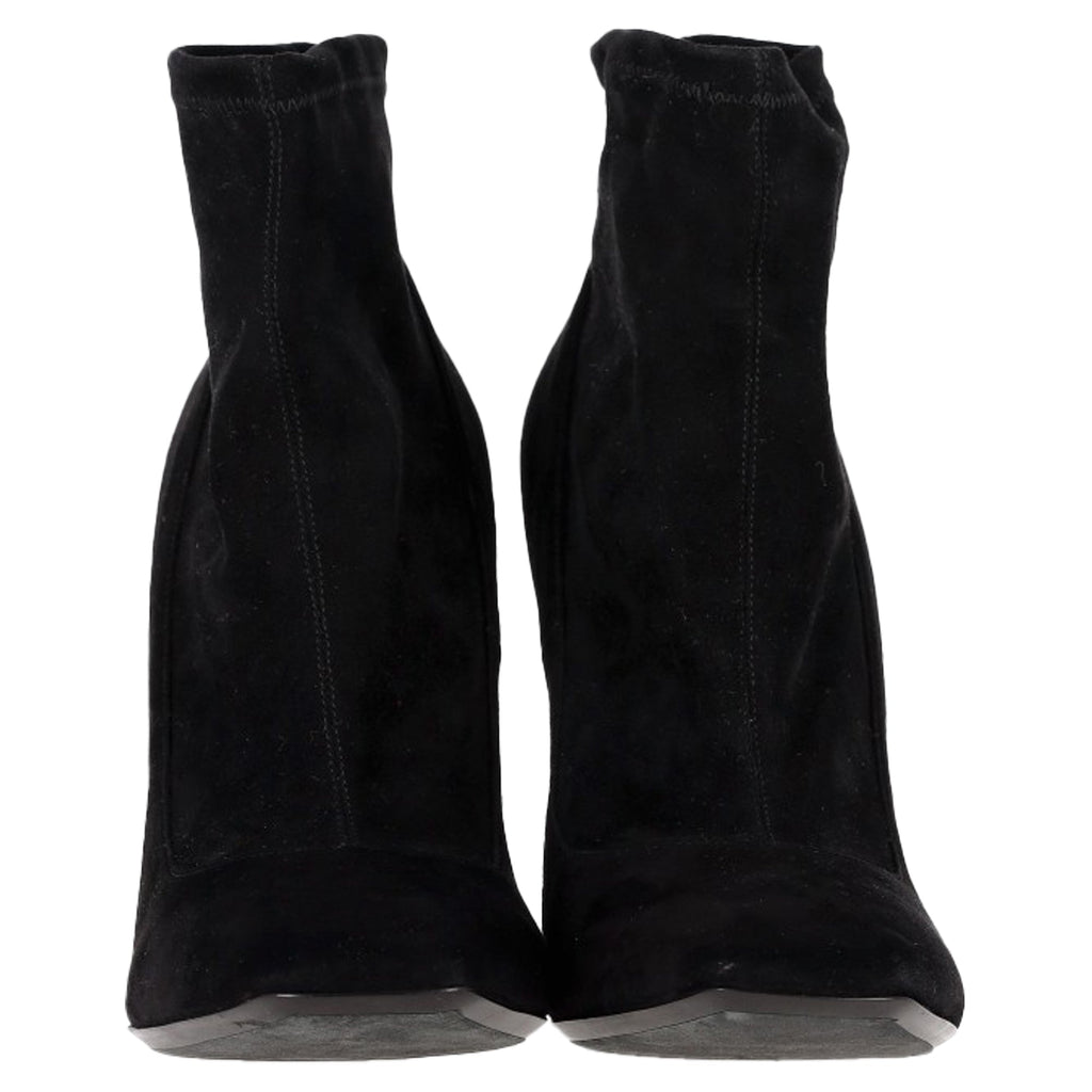 Women's Nicholas Kirkwood Maeva Pearl Ankle Boots in Black Suede