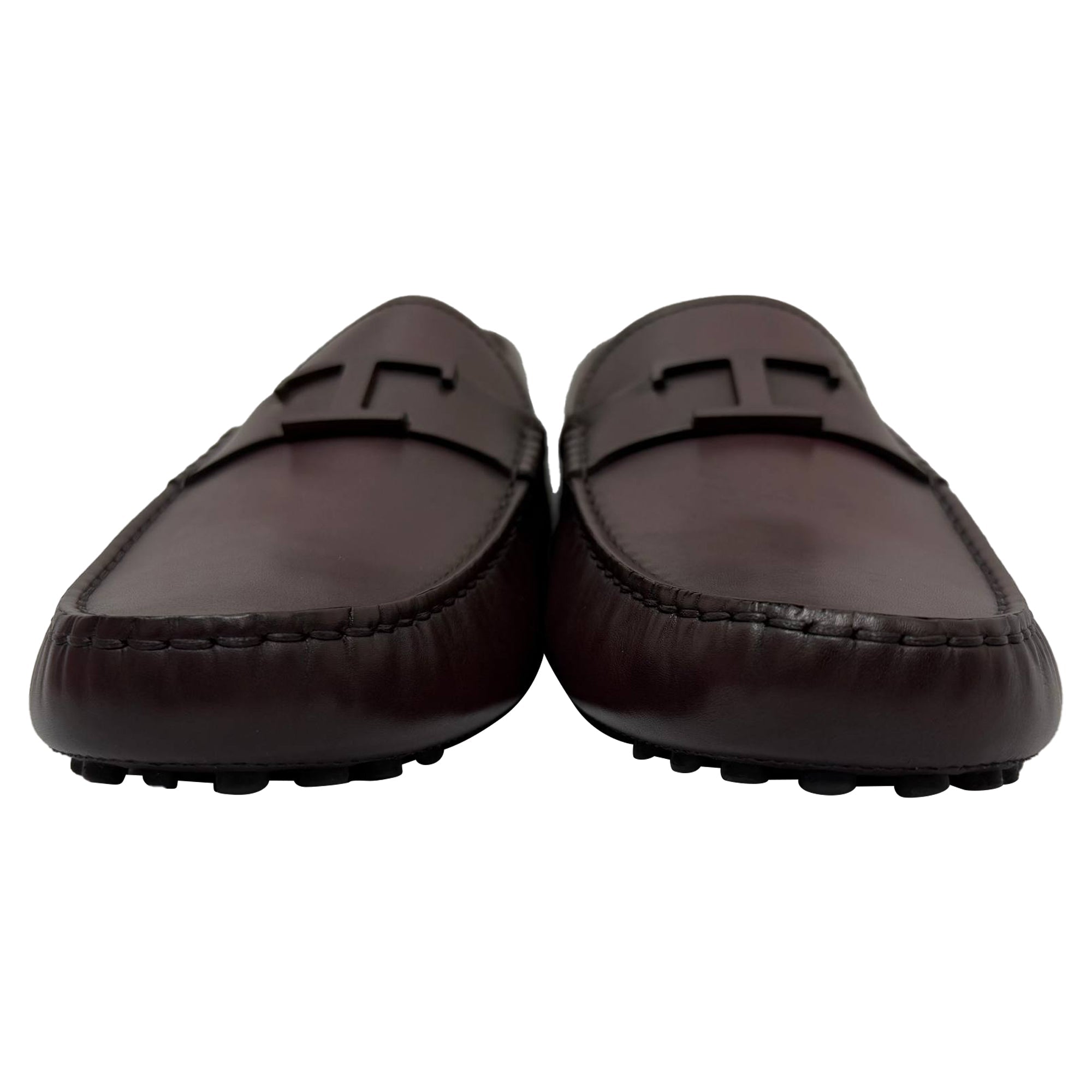 Men's  Tod's T Timeless Gommino Loafers in Burgundy Calf Leather