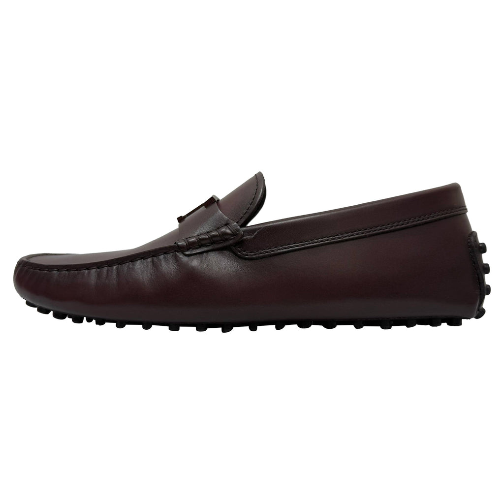 Men's  Tod's T Timeless Gommino Loafers in Burgundy Calf Leather