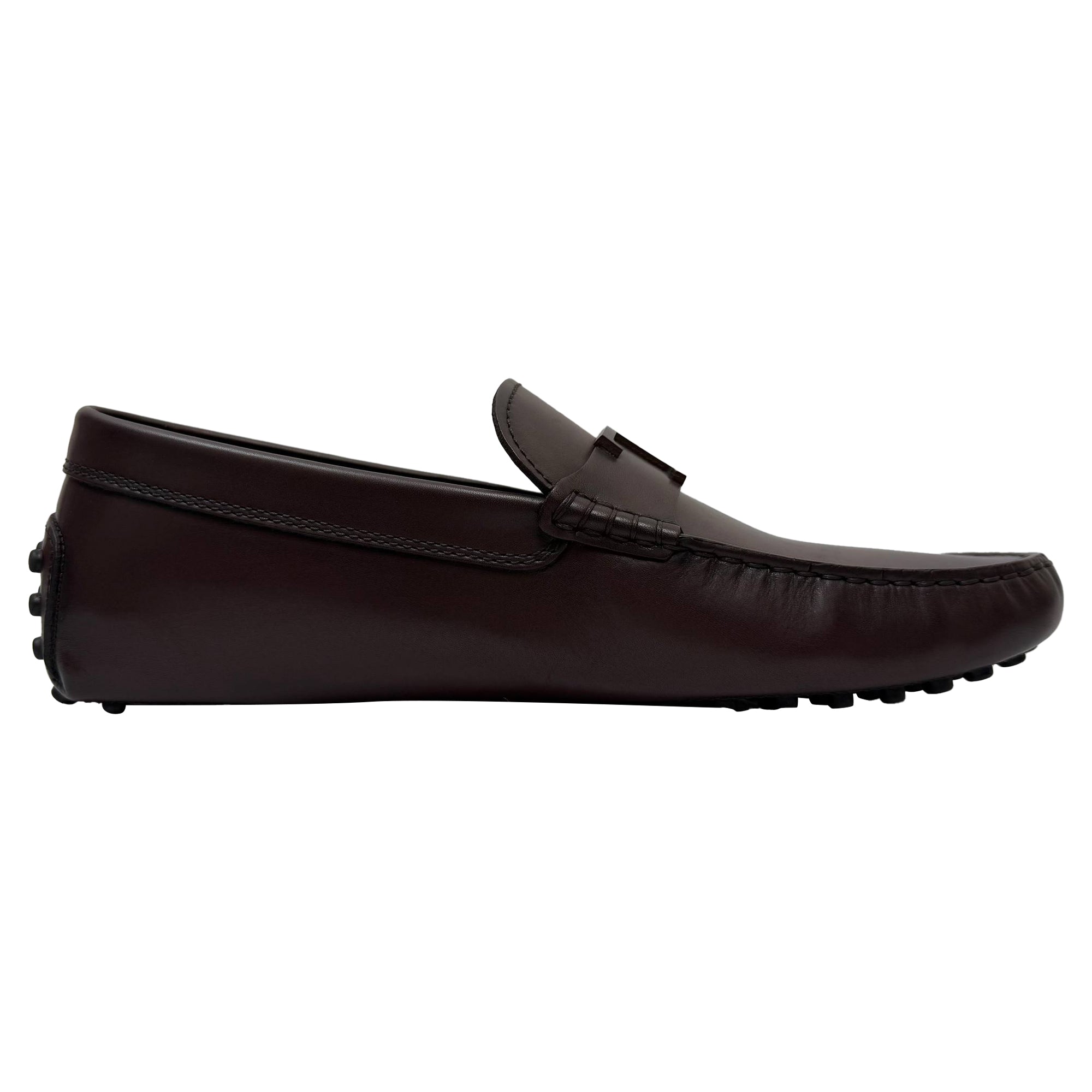 Men's  Tod's T Timeless Gommino Loafers in Burgundy Calf Leather