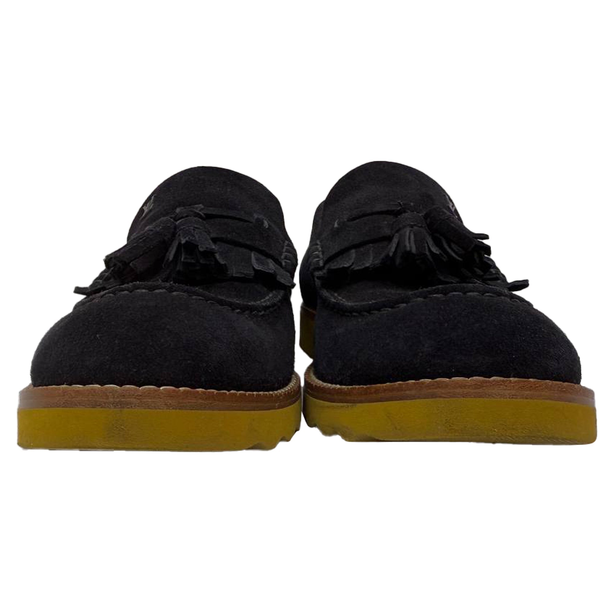 Men's Louis Vuitton Tassel Slip-On Loafers in Black Suede