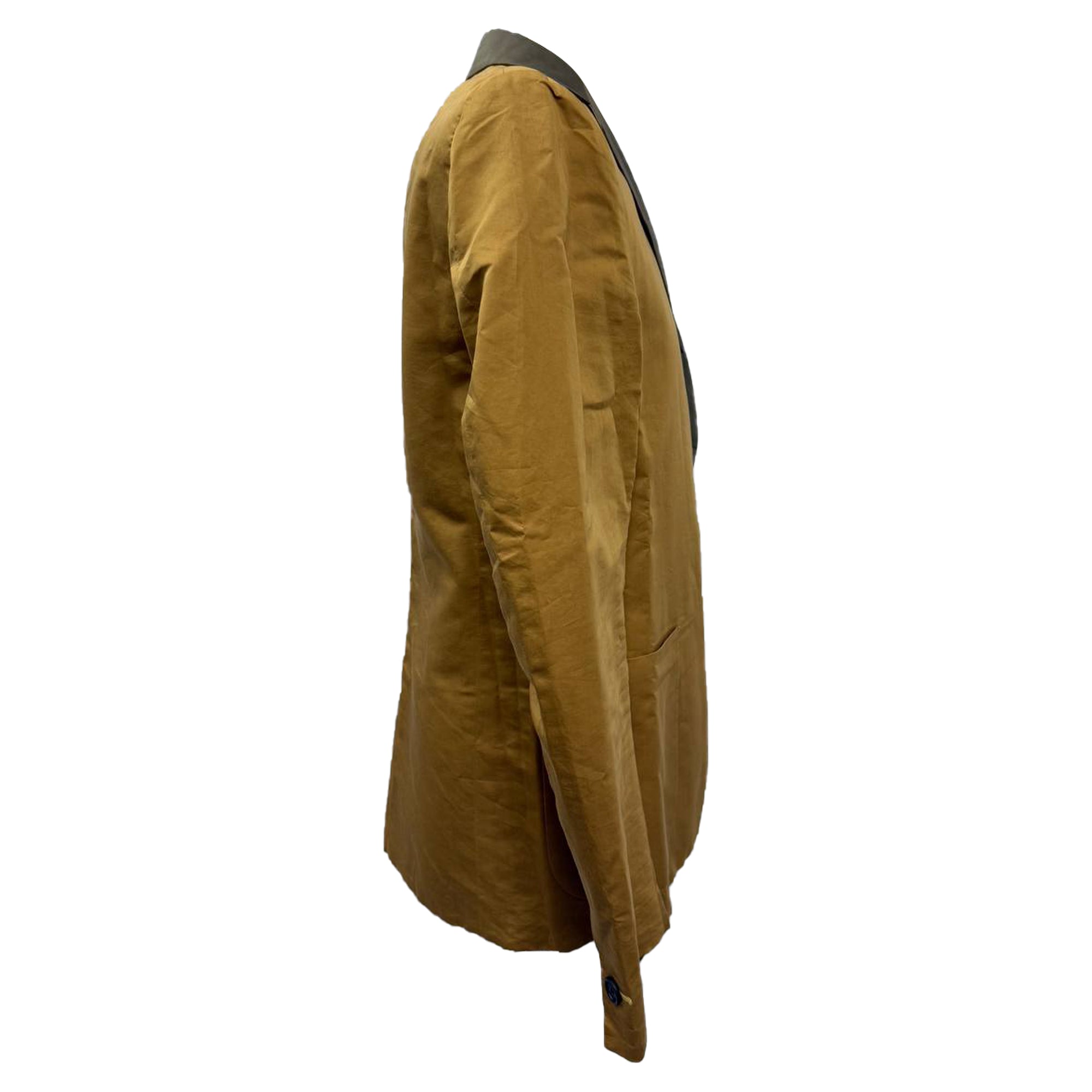 Fendi Single-Breasted Reversible Blazer in Brown Cotton