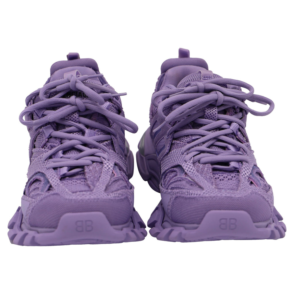 Women's Balenciaga Track Sneakers in Purple Polyester
