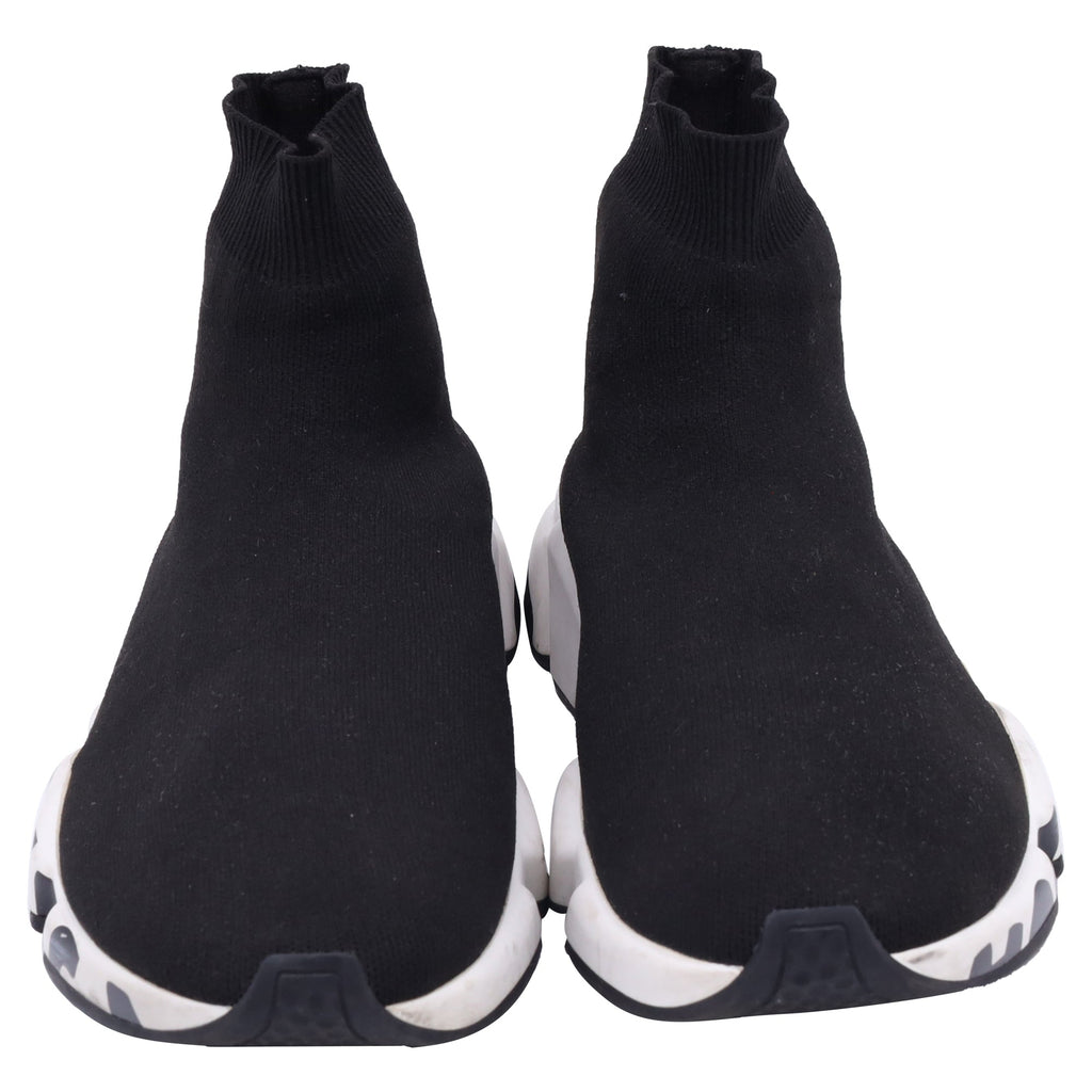 Men's Balenciaga Speed Graffiti Sneakers in Black Polyester
