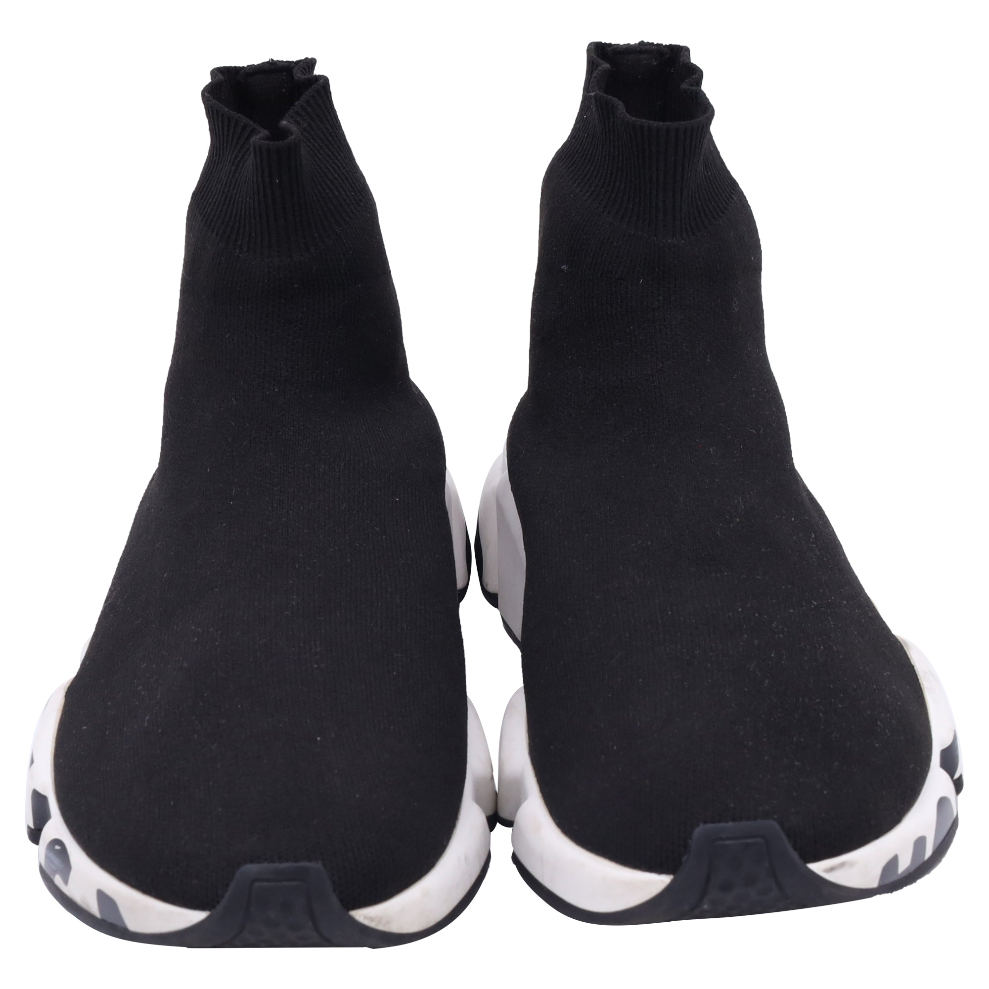 Men's Balenciaga Speed Graffiti Sneakers in Black Polyester