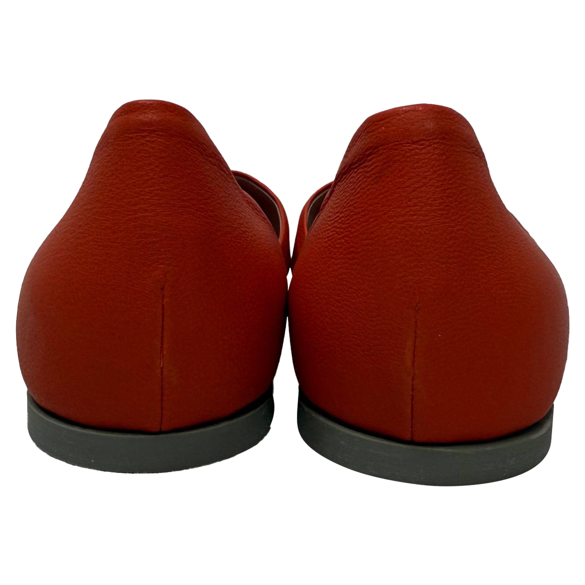 Alexander Mcqueen Ada Punk Ballet Flats in Red Leather