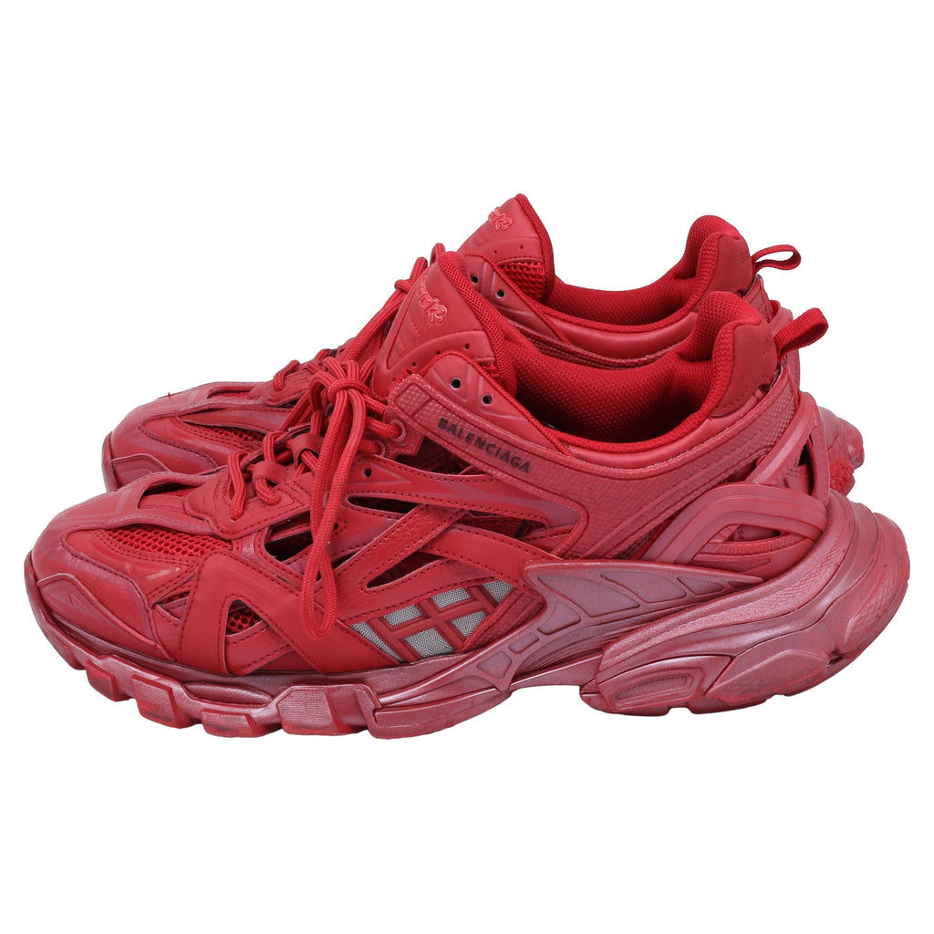 Men's Balenciaga Track.2 Sneakers in Red Polyurethane