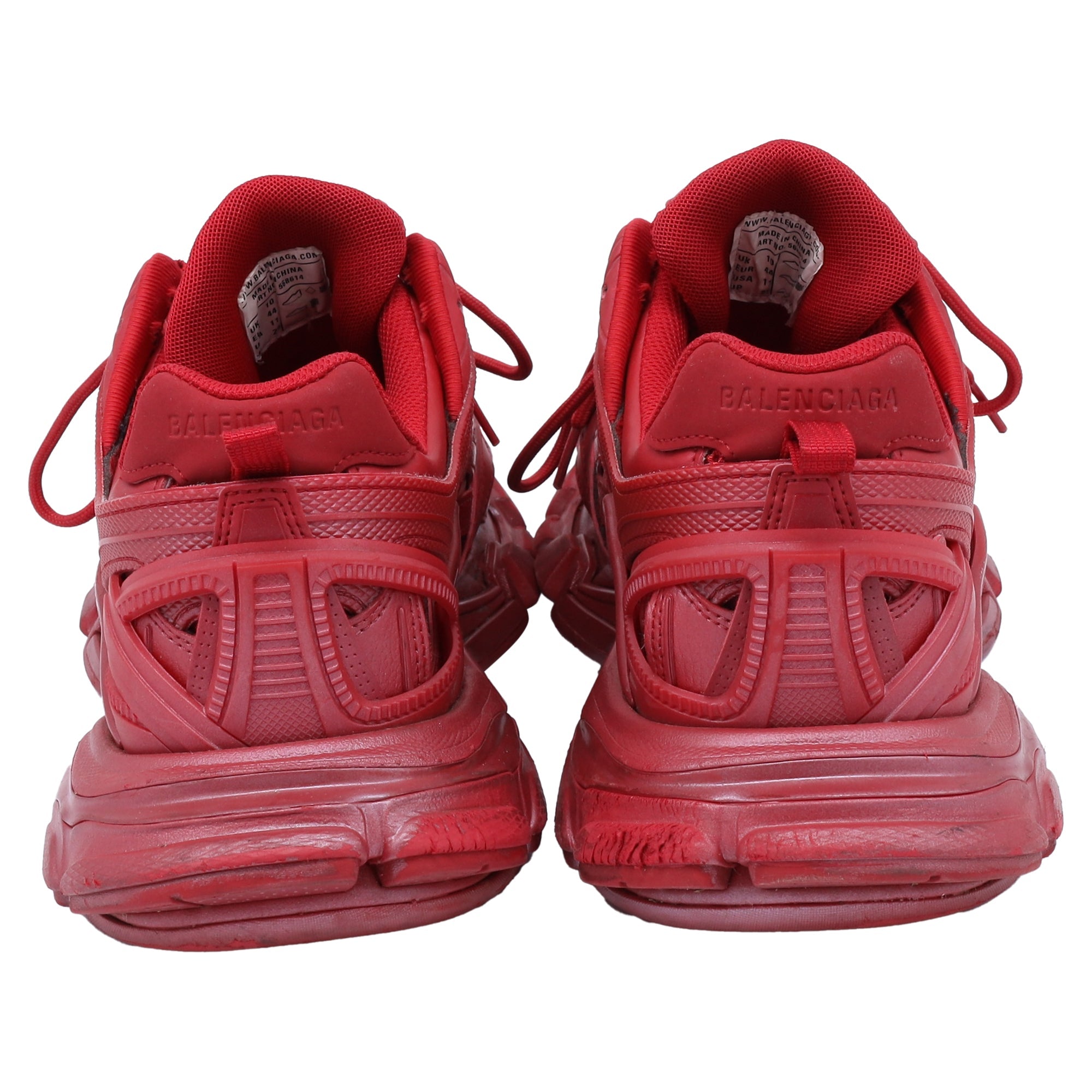 Men's Balenciaga Track.2 Sneakers in Red Polyurethane
