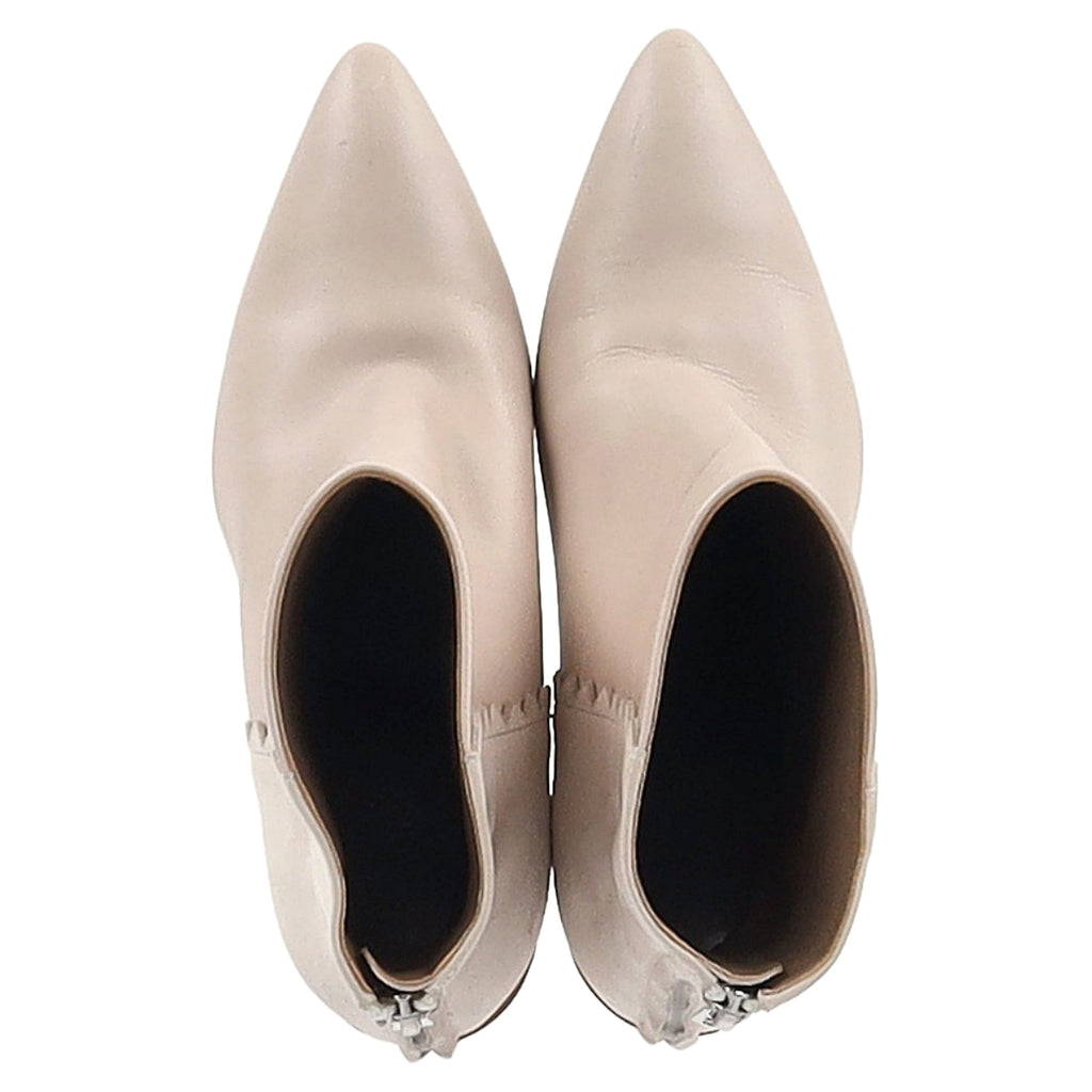 Hermès Proof Ankle Boots in Cream Leather and Suede