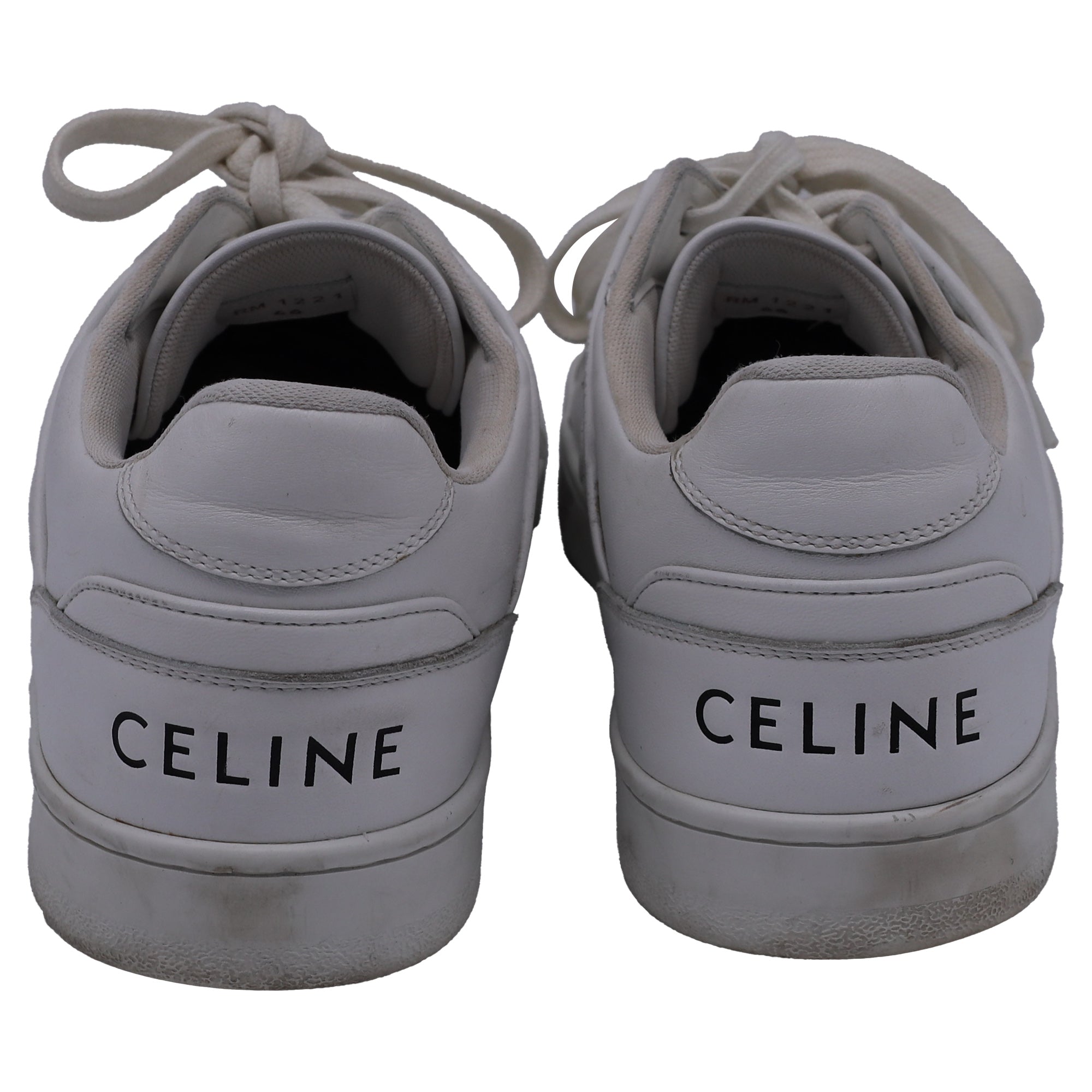 Celine CT-04 Low-Top Sneakers in White Calf Leather