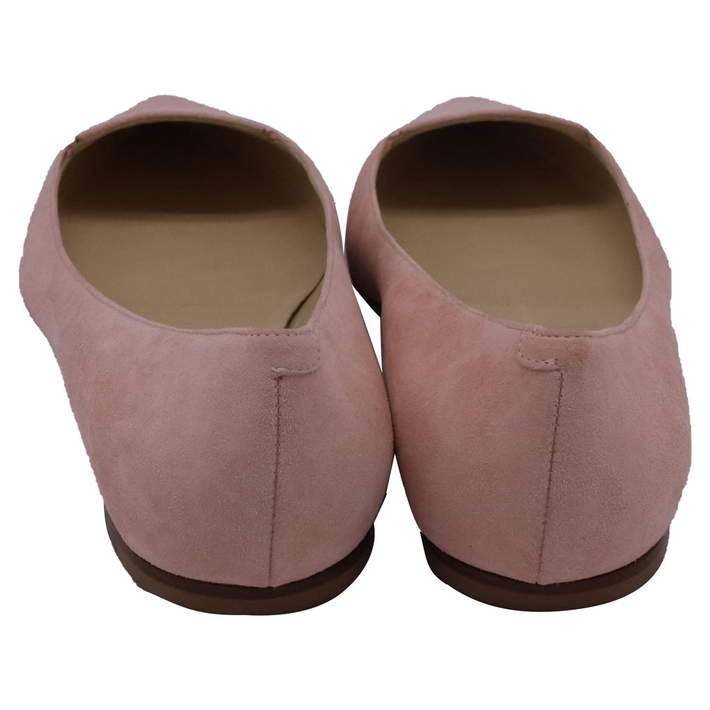 Women's Jimmy Choo Pointed Ballet Flats in Pink Suede