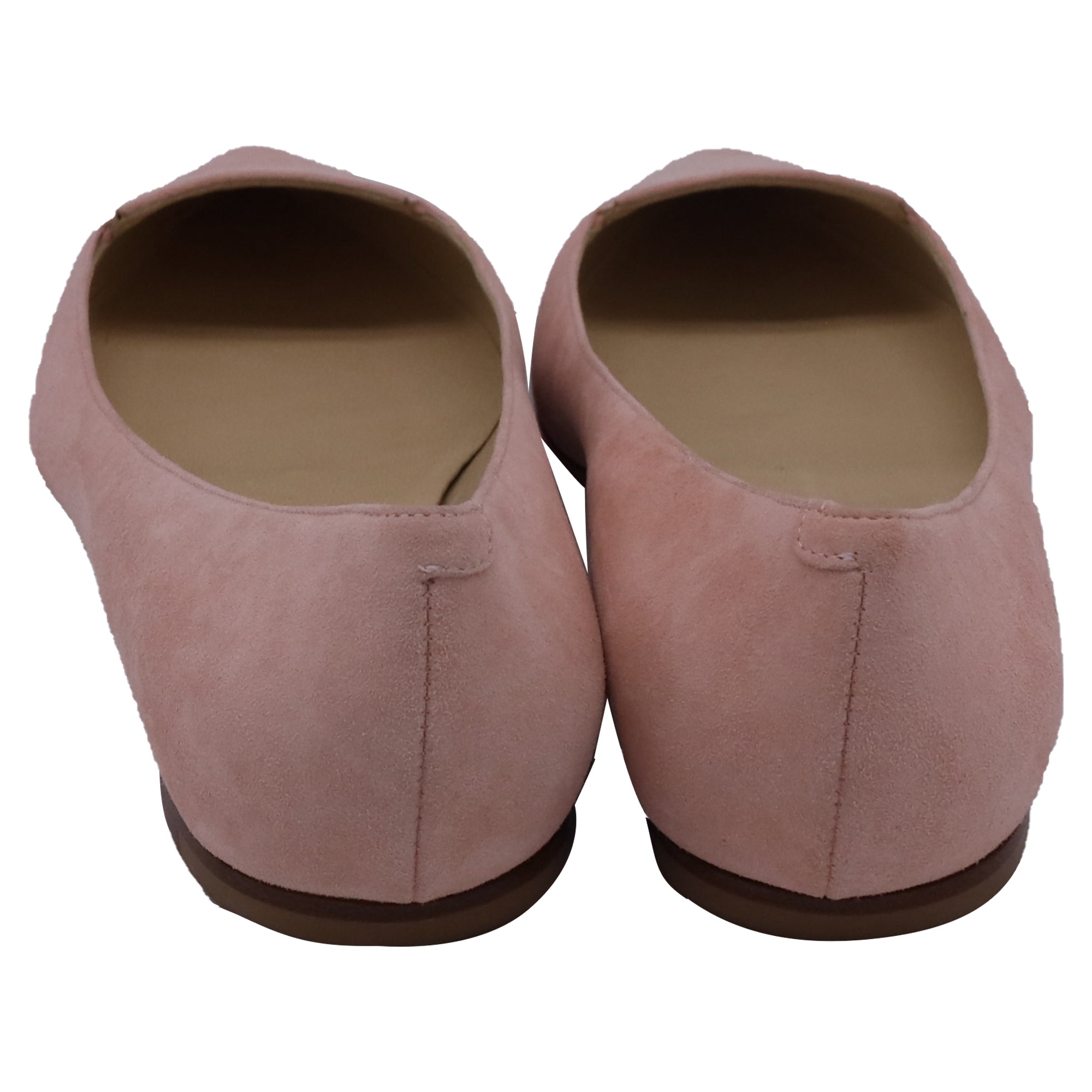 Women's Jimmy Choo Pointed Ballet Flats in Pink Suede