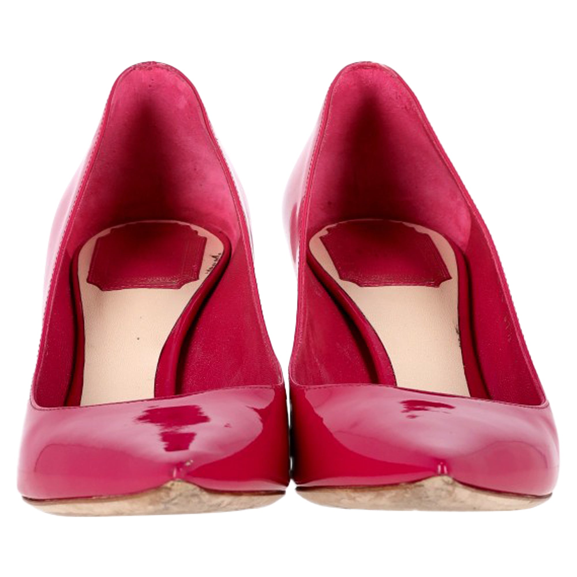 Dior Pointed-Toe Pumps in Pink Patent Leather