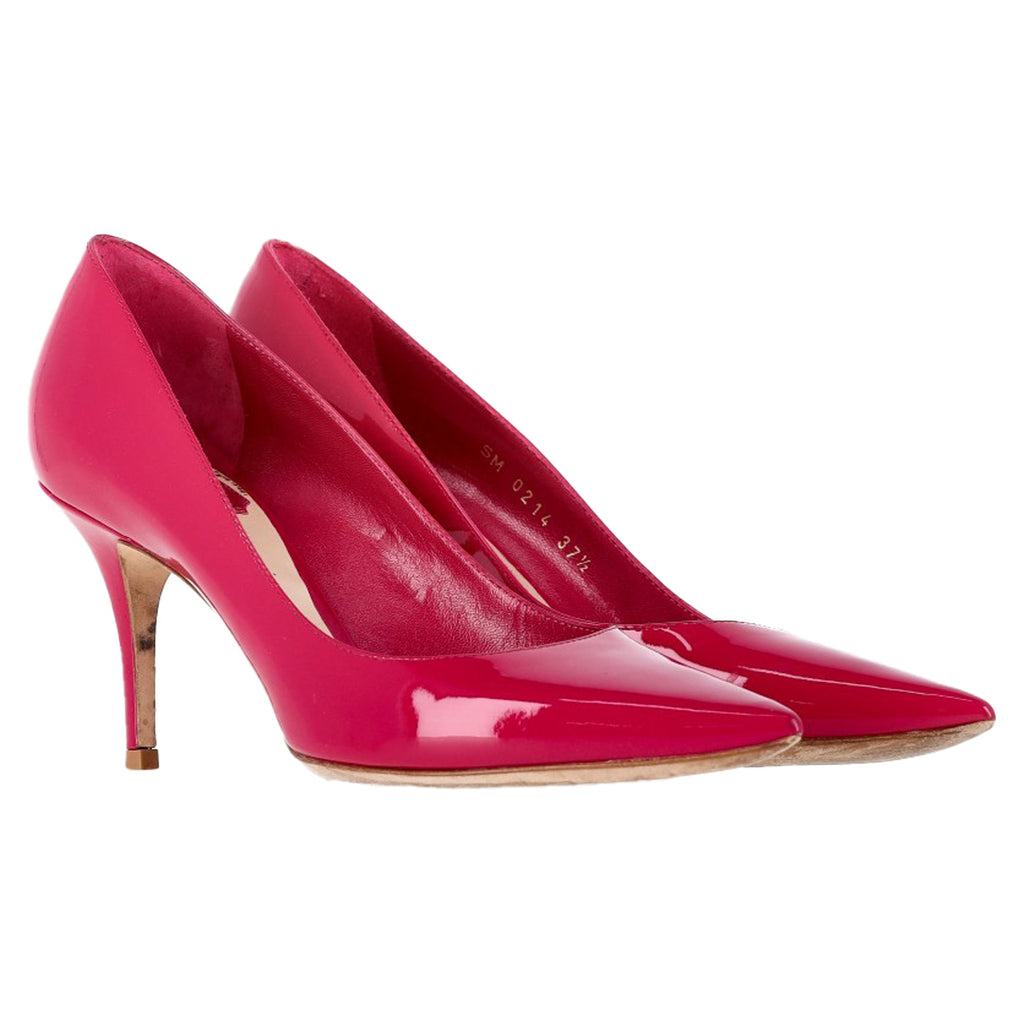 Dior Pointed-Toe Pumps in Pink Patent Leather