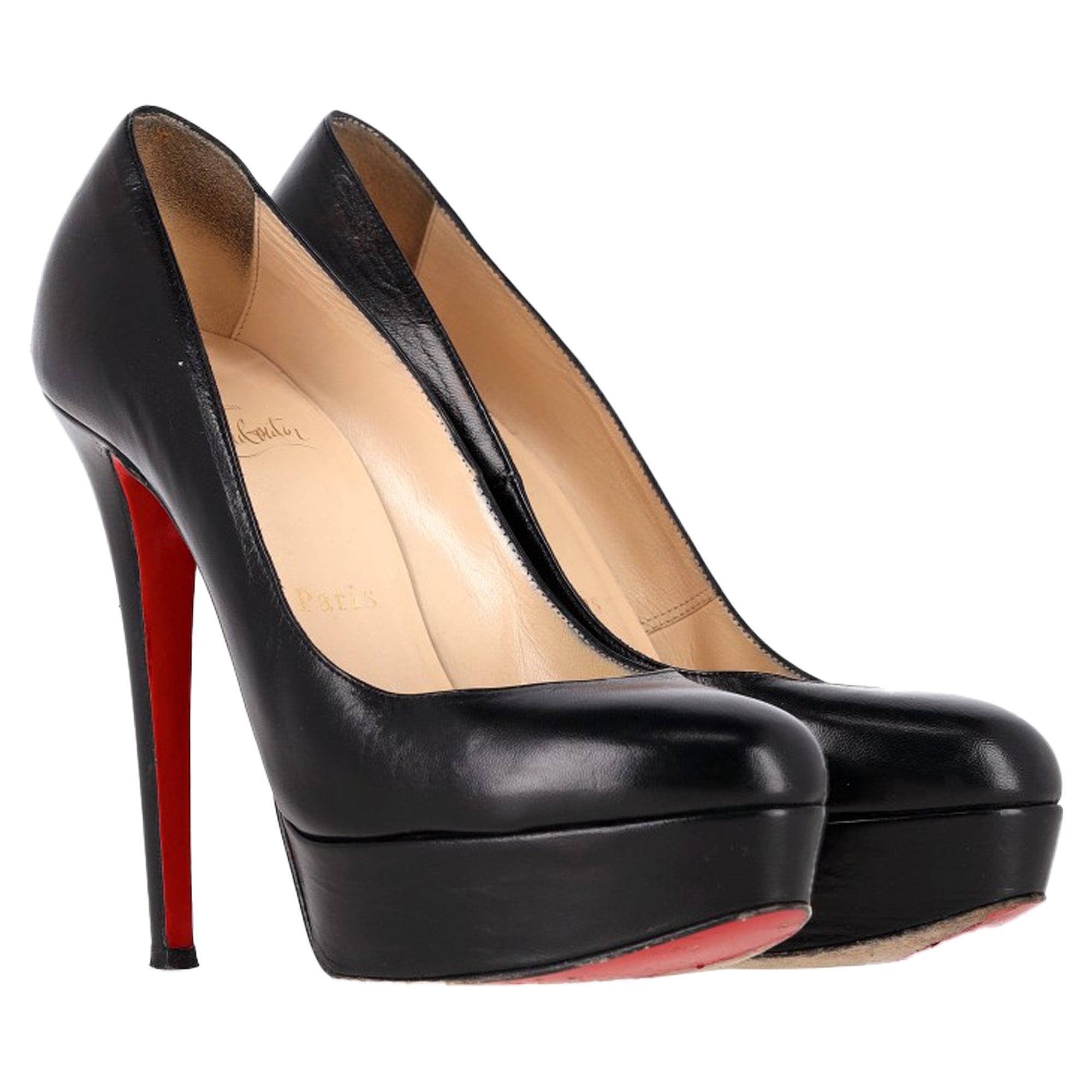 Christian Louboutin Bianca 120 Pumps in Black Leather