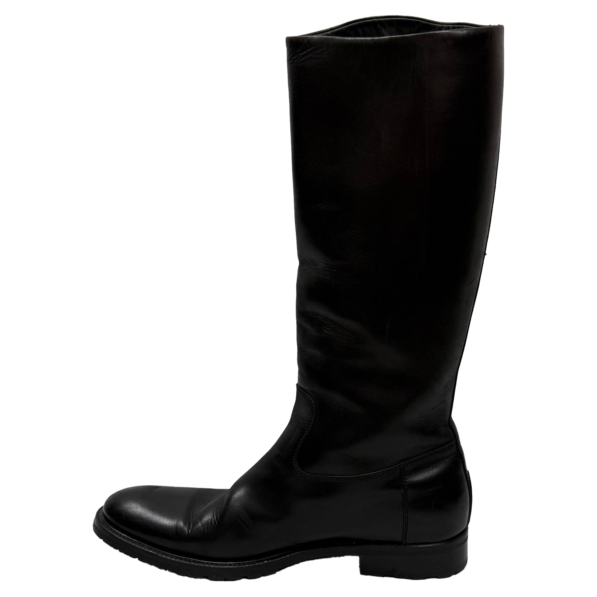 Men's  Dolce & Gabbana Riding Boots in Black Leather