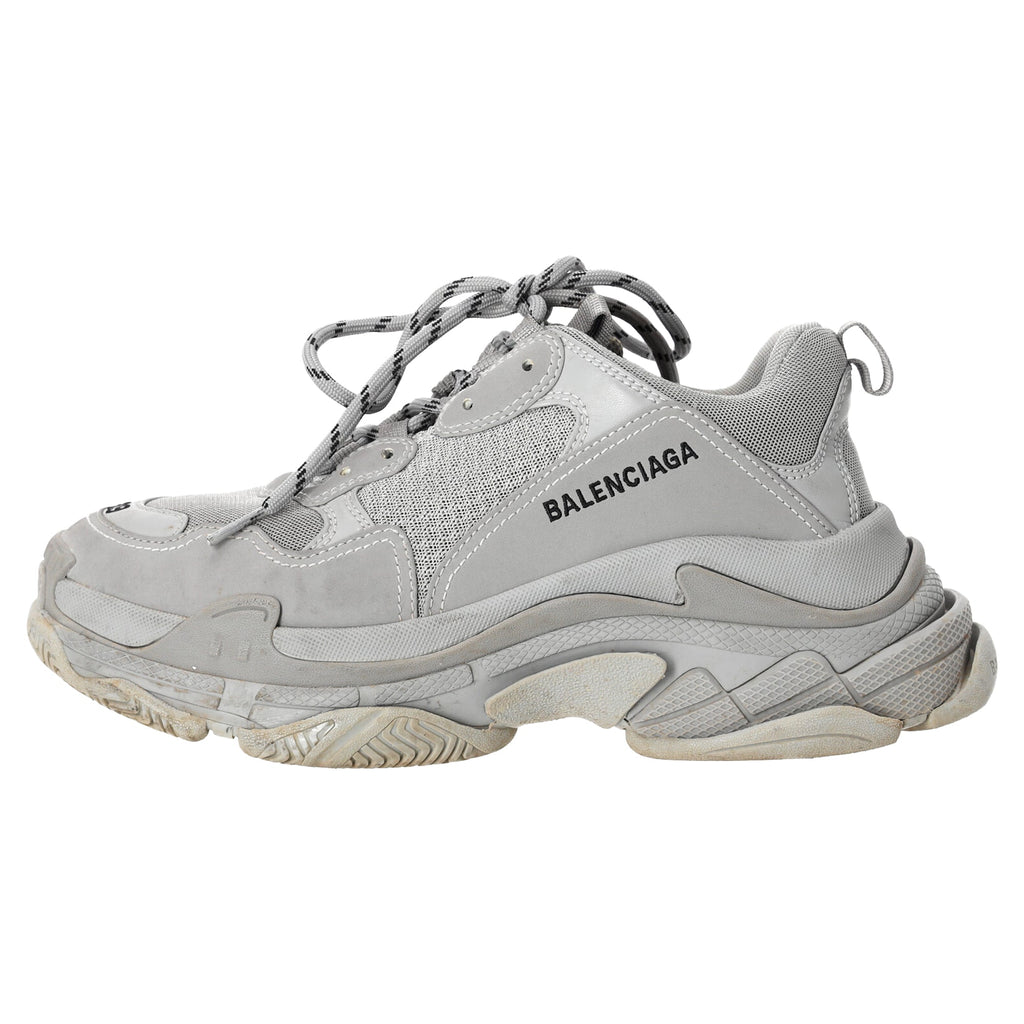 Men's Balenciaga Triple S Sneakers in Grey Polyester