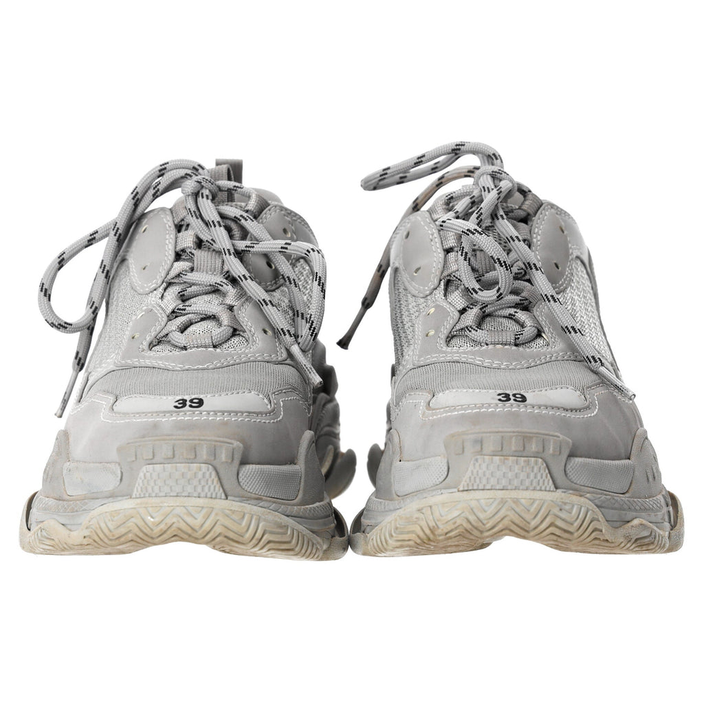 Men's Balenciaga Triple S Sneakers in Grey Polyester