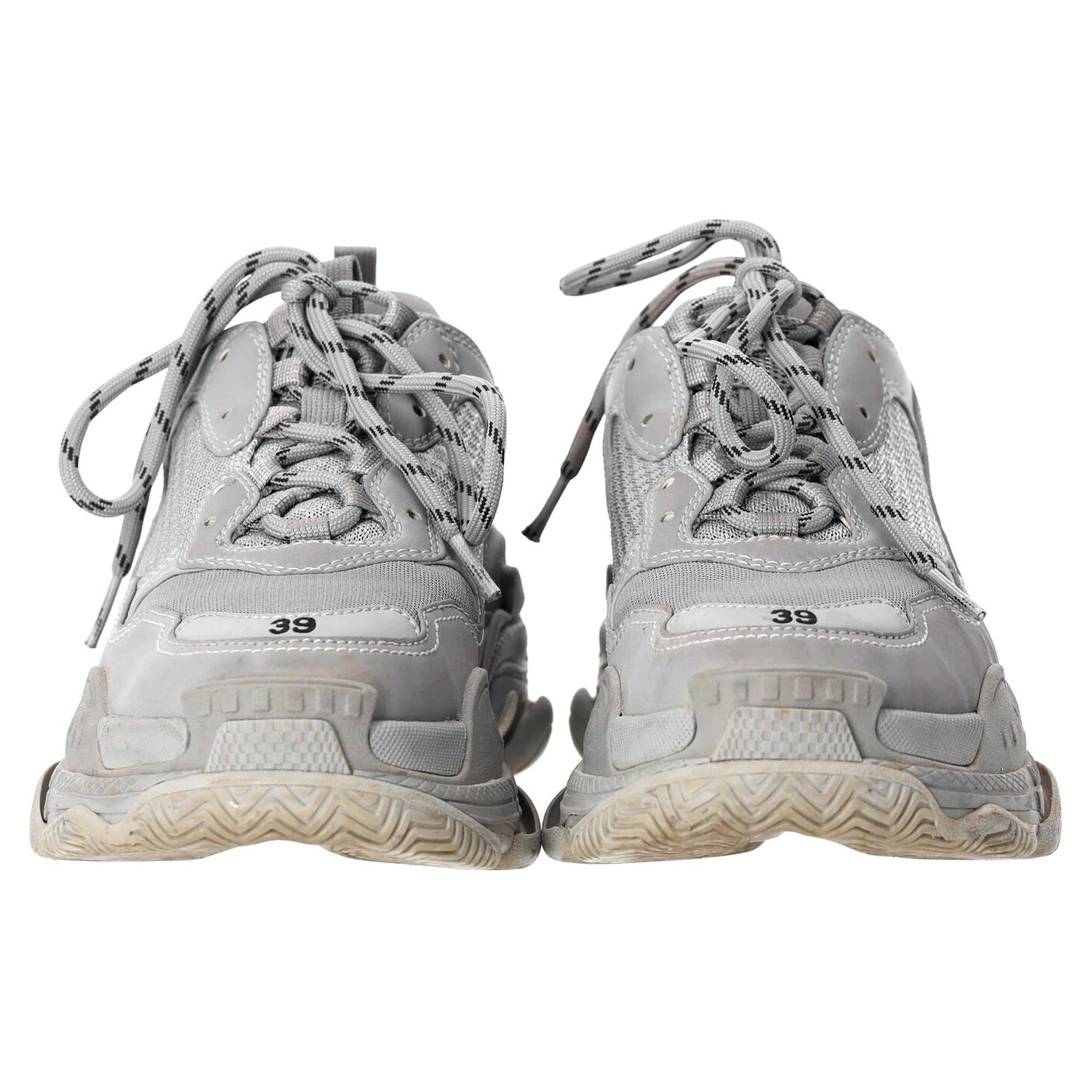 Men's Balenciaga Triple S Sneakers in Grey Polyester