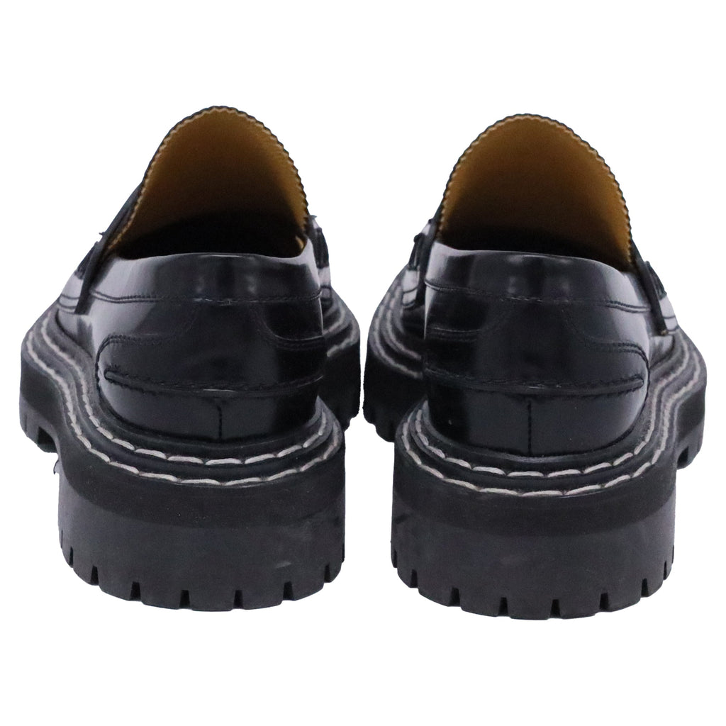 Proenza Schouler Lug Sole Loafers in Black Leather