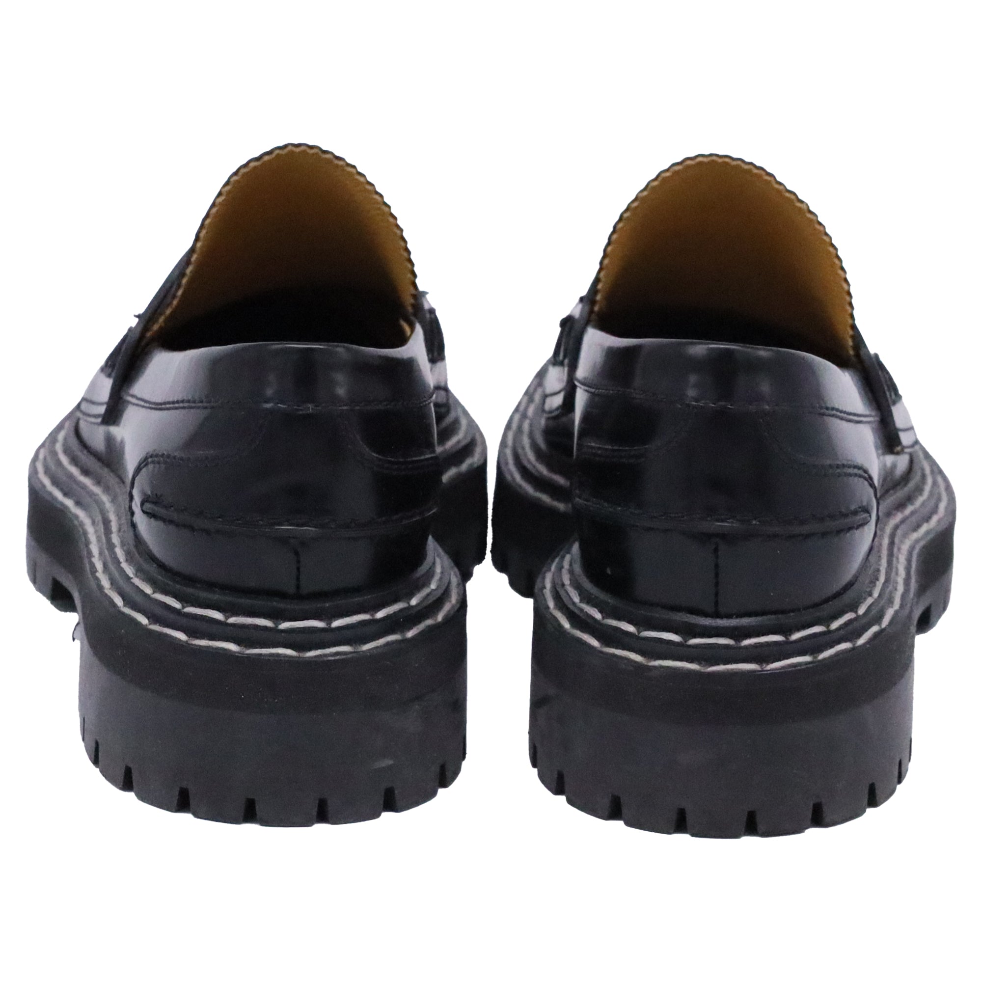 Proenza Schouler Lug Sole Loafers in Black Leather
