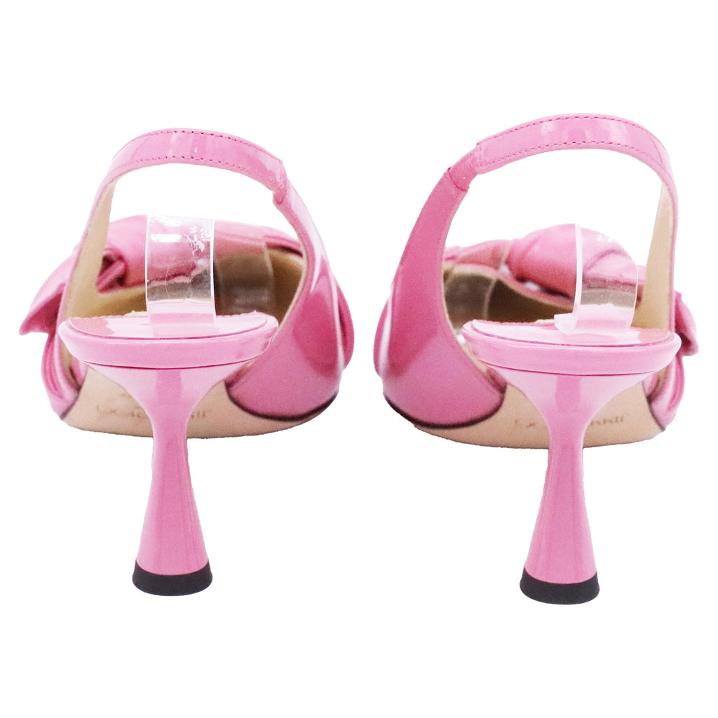 Jimmy Choo Elinor SB 65 Pointed-Toe Slingback Pumps in Pink Patent Leather