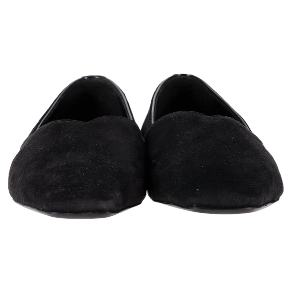 Women's Totême The Everyday Ballet Flats in Black Suede
