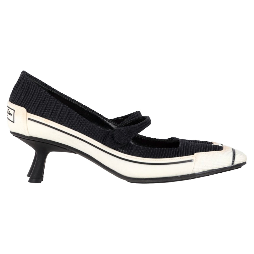 Women's Dior D-motion Mary Jane Pumps in Black Polyester