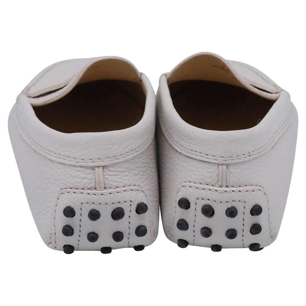 Women's Tods's Gommino Loafers in White Calf Leather