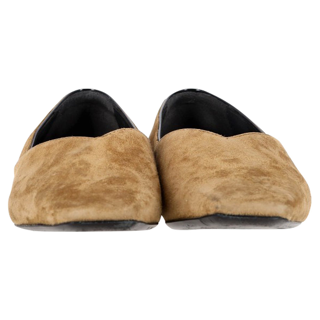 Women's Totême The Everyday Flat Ballet Flats in Beige Suede
