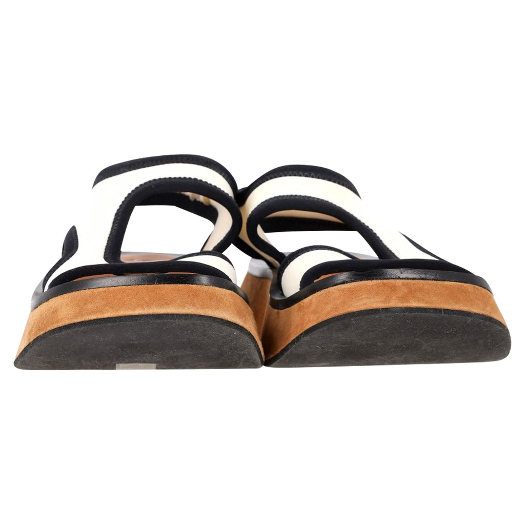 Proenza Schouler Stretch Rec Sandals in White Neoprene