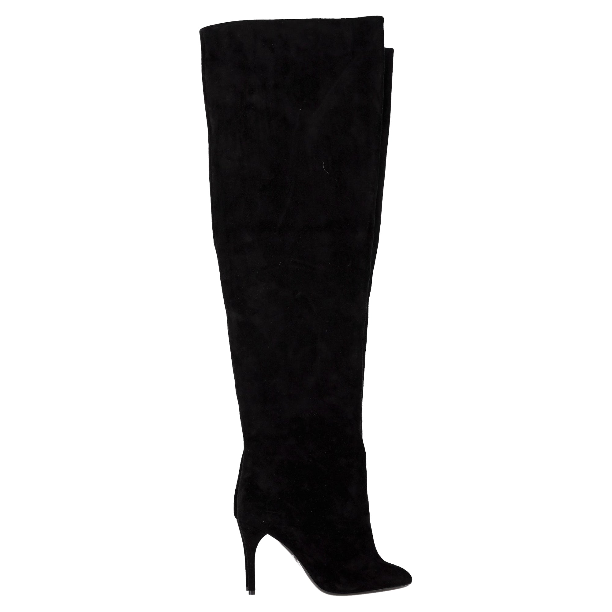 Women's Alaïa Over The Knee Boots in Black Suede