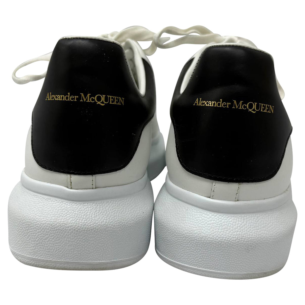Alexander McQueen Oversized Sneakers in White Calf Leather