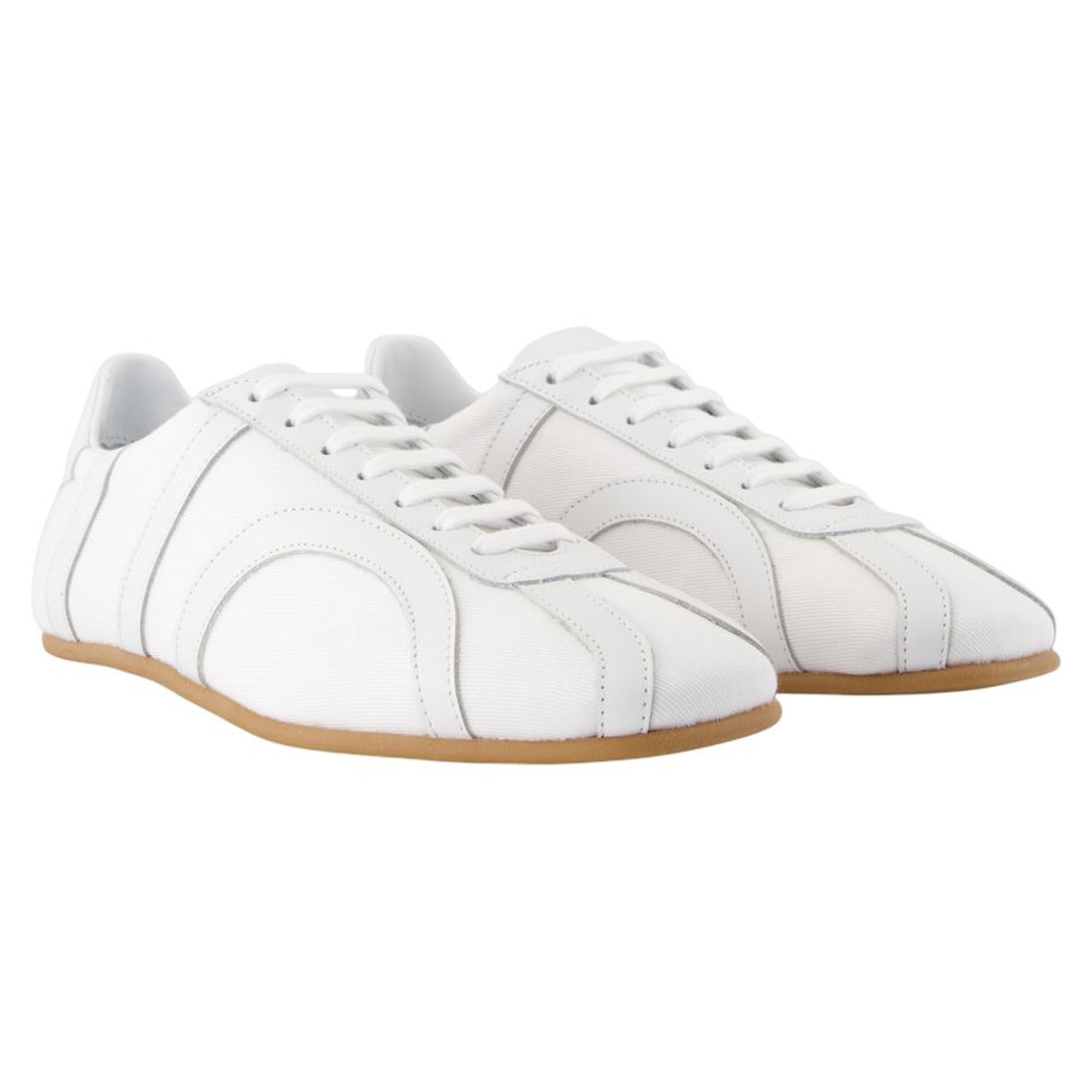 Women's Sneakers - TOTEME - Cotton - White
