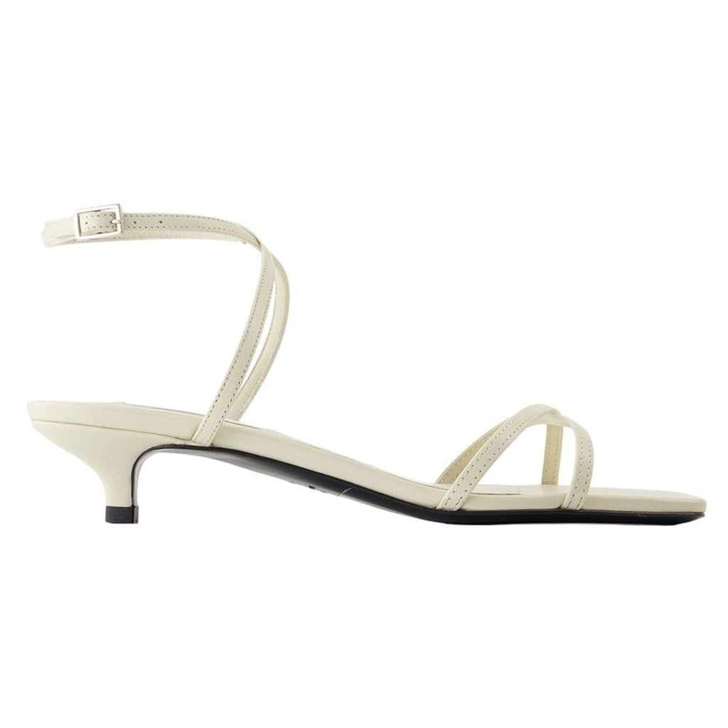 Women's Crossover Sandals - TOTEME - Leather - White