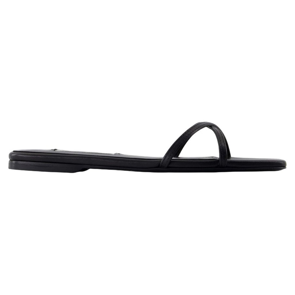 Women's Crossover Sandals - TOTEME - Leather - Black