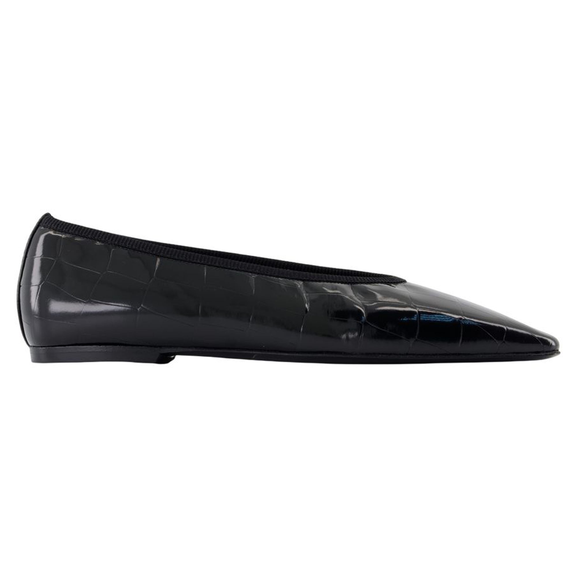 Women's Minimalist Ballerinas - TOTEME - Leather - Black