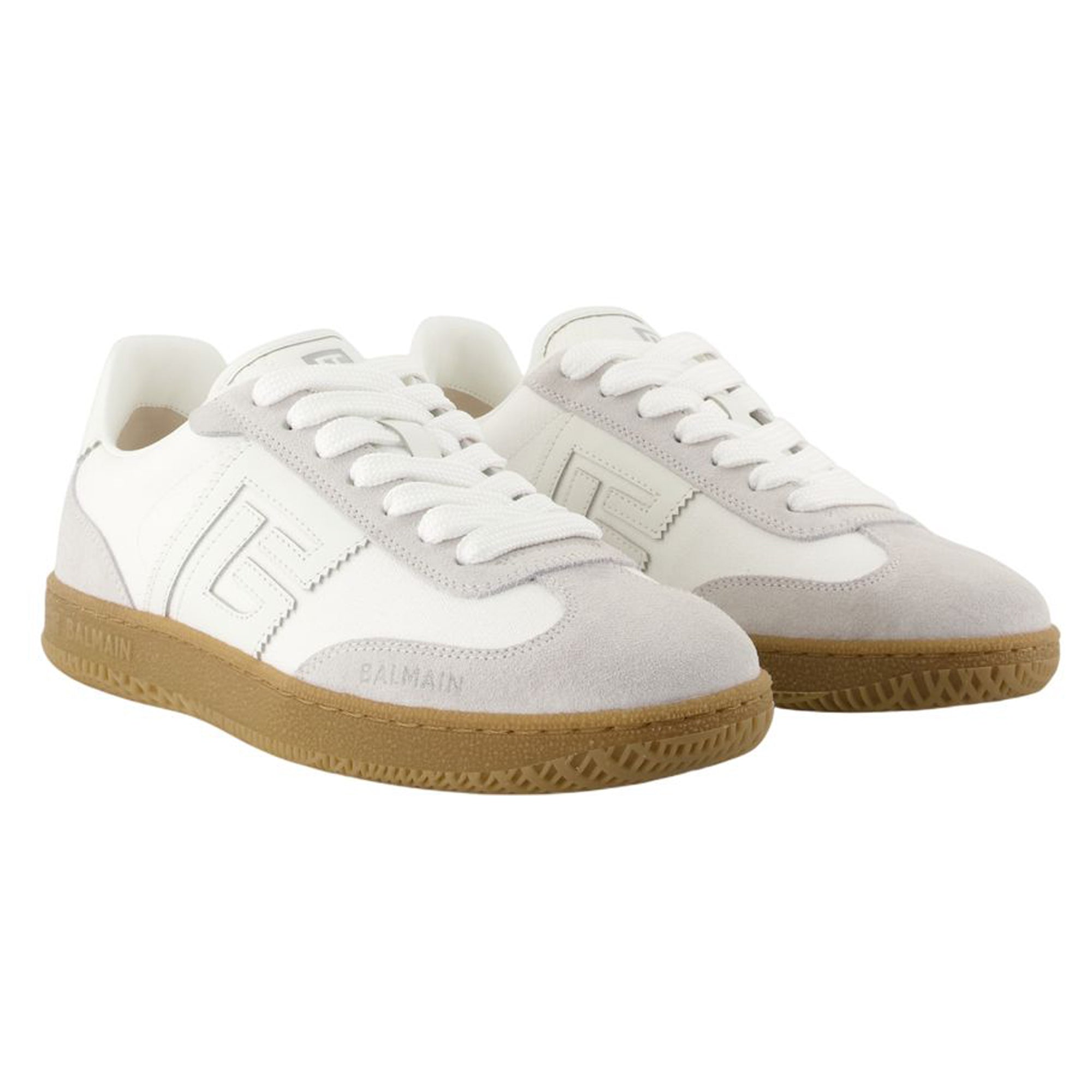 Women's Swan Sneakers - Balmain - Leather - White