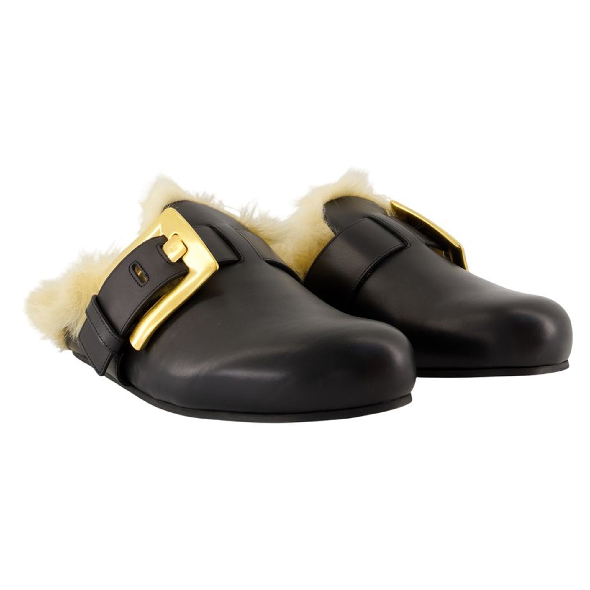 Women's Anthem Mules - Balmain - Leather - Black