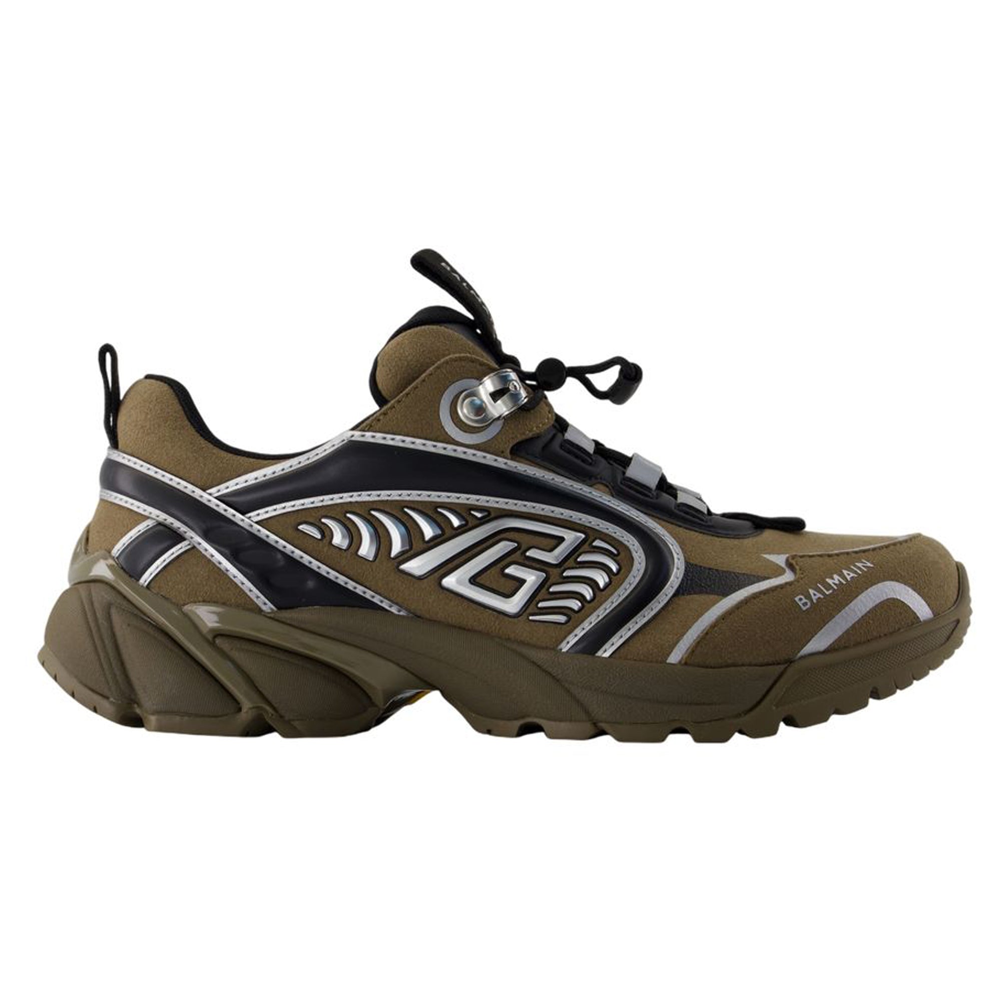 Women's Cosmic Dust sneakers - Balmain - Leather - Khaki