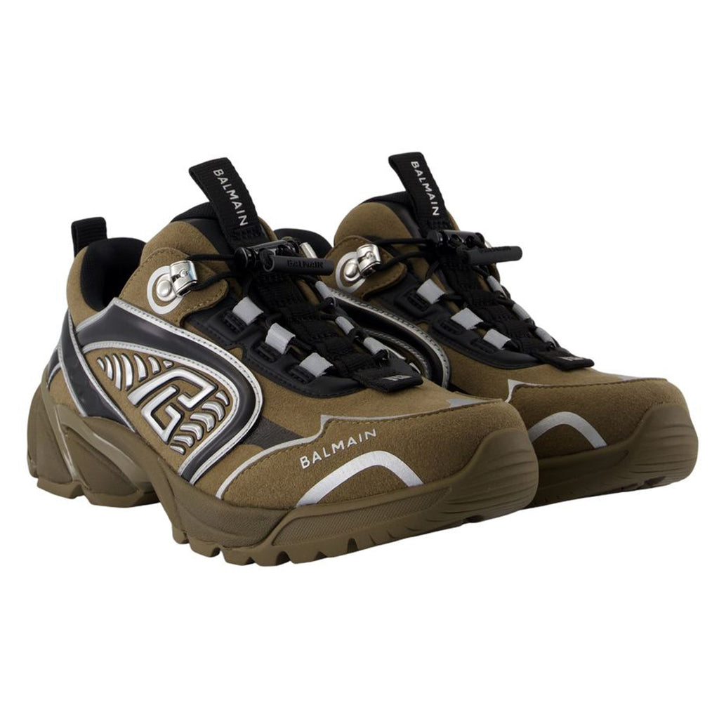 Women's Cosmic Dust sneakers - Balmain - Leather - Khaki
